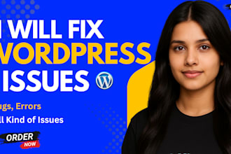 fix wordpress issues, errors, bugs, css, provide wp help