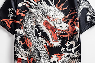 create a t shirt design in modern street wear style