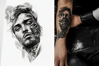 create your custom realistic tattoo design