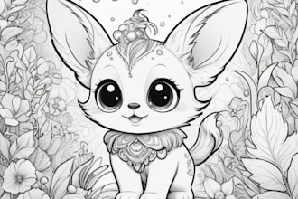draw cute, bold and easy coloring pages