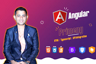 develop or fix angular primeng application