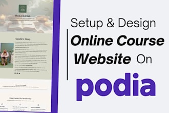 make podia online course website
