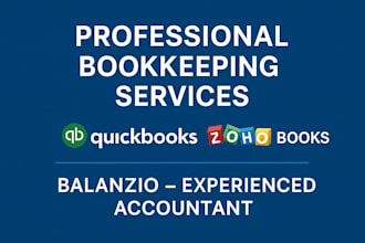 do professional bookkeeping in quickbooks and zoho books uae