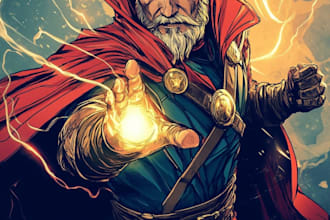 do superhero character for comics