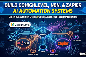 build gohighlevel, n8n, and zapier ai automation systems