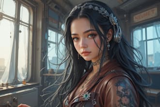 draw semi realism illustrations for you