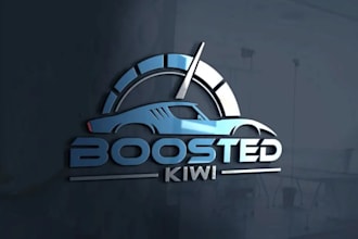 design car automotive, auto dealing and car wash logo