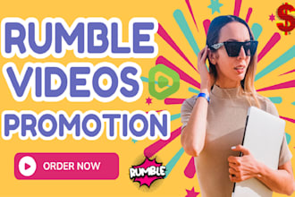 promote your videos on rumble to boost views, followers and engagement