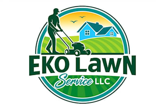 design modern lawn service logo