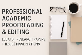 professionally proofread academic papers and theses