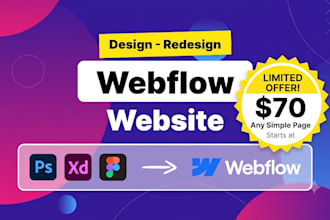 build a custom webflow website , professional figma to webflow website