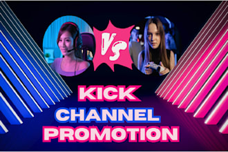 boost your kick channel with real live viewers, followers and active chatters