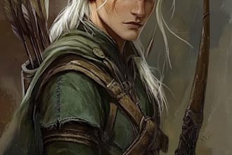 do a amazing d and d character for you