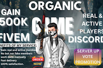 advertise discord gaming business community server for organic growth promotion