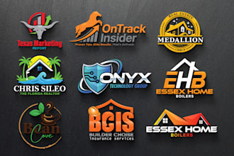 do 3d professional business logo design and brand identity