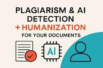 provide plagiarism ai detection humanization for your documents