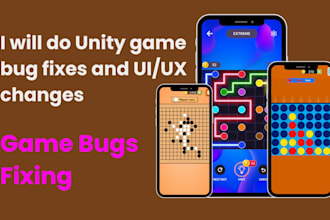 fix unity game bugs and make UI changes professionally