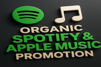 promote spotify music apple music promotion to organic streams