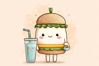 awesome doodle character designs for your merch