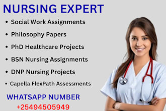 complete rn, bsn, msn, and dnp capstone projects and coursework