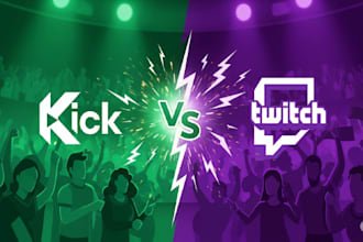 organic kick and twitch promotion, organic followers affiliate and partner