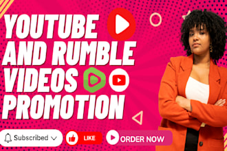 promote your youtube and rumble videos for USA views follower and channel growth