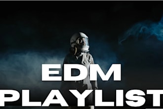 do a fire edm playlist for your vibes, workout, or party