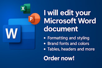 format, design, and edit word docs