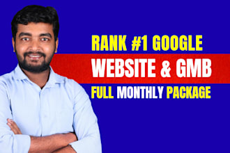 provide monthly local SEO to improve website and gmb ranking