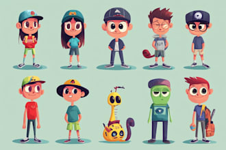 draw cute, simple and funny cartoon