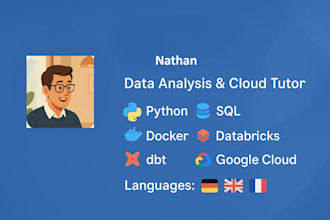 teach data analysis and cloud tools python, sql, docker, databricks, dbt