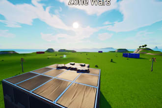 create fortnite map, uefn map, 2v2 zone wars map, box fight map