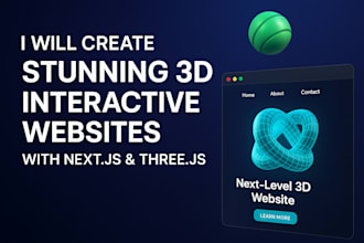 create stunning 3d interactive websites with nextjs and threejs