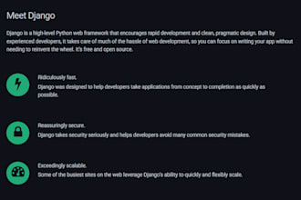 develop webapps using django