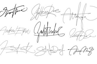 create a unique signature or a personal autograph