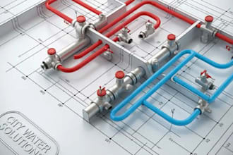 design professional domestic hot and cold water plumbing systems