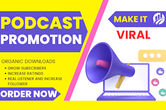 do podcast promotion to real audience