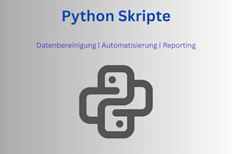 create python scripts for data processing