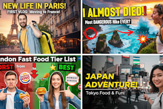design travel and vlog youtube thumbnail to boost your views