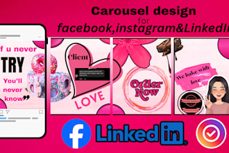 professionally design carousel for linkedin and instagram