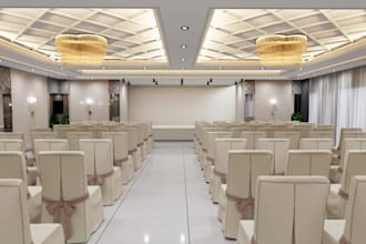 design event space, wedding venue,cinema hall, meeting room, convention interior