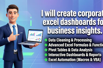 corporate excel dashboards for business insights