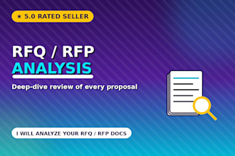 write bid analysis reports and comparative statement