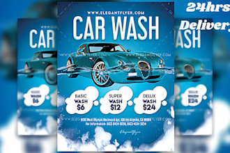 design car wash flyer car service rental flyer car detailing and trucking flyer
