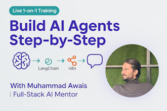 teach you to build working ai agents with langchain and n8n