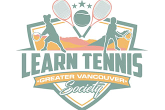 make an modern custom sports, tennis logo design