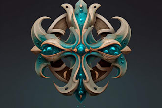 make a awesome rpg fantasy or sci fi logo for you