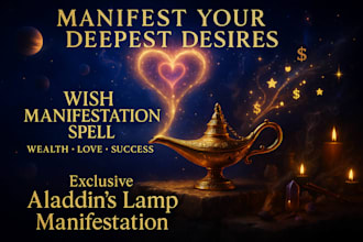 cast lamp of aladdin wish manifestation spell