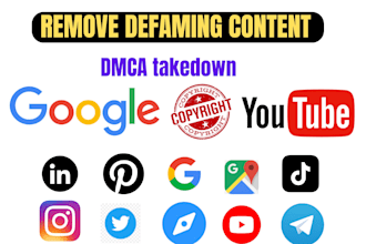 takedown harassing and defamatory content on google,reddit,instagram,facebook,