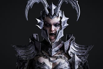 create a professional 3d game character